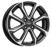 DEZENT KT dark 6x15 4x100 ET51 šedostříbrný lak/leštěná čelní plocha