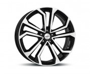 DEZENT TA dark 7,5x17 5x112 ET52 černý lak/leštěná čelní plocha