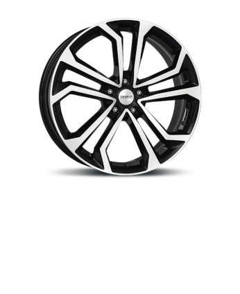 DEZENT TA dark 7,5x17 5x112 ET52 černý lak/leštěná čelní plocha