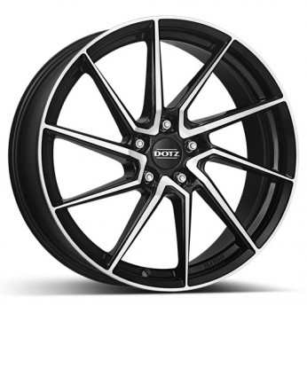 DOTZ Spa dark 7,5x17 5x108 ET40 černý lak/leštěná čelní plocha