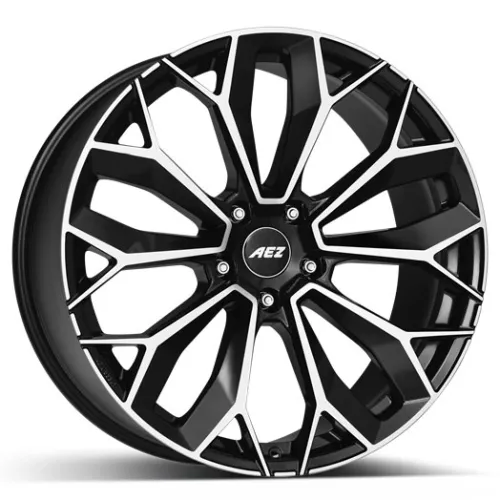 AEZ Leipzig dark 10,5x22 5x112 ET43 černý lak/leštěná čelní plocha