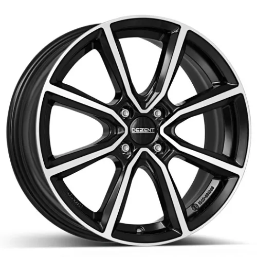 DEZENT TN dark 6,5x17 4x108 ET32 černý lak/leštěná čelní plocha