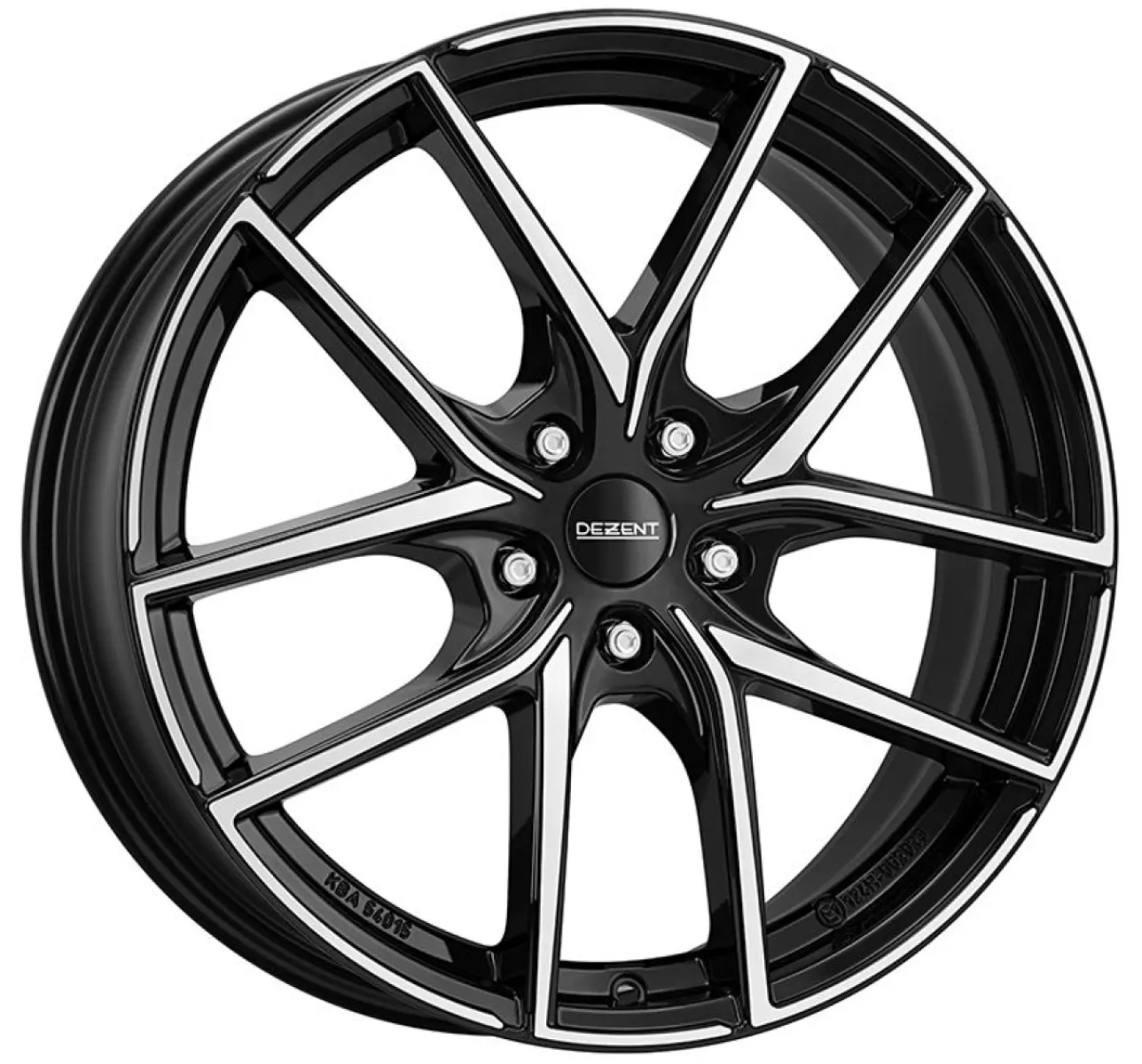 DEZENT TO dark 8x19 5x112 ET44 CB57,1 černý lak/leštěná čelní plocha