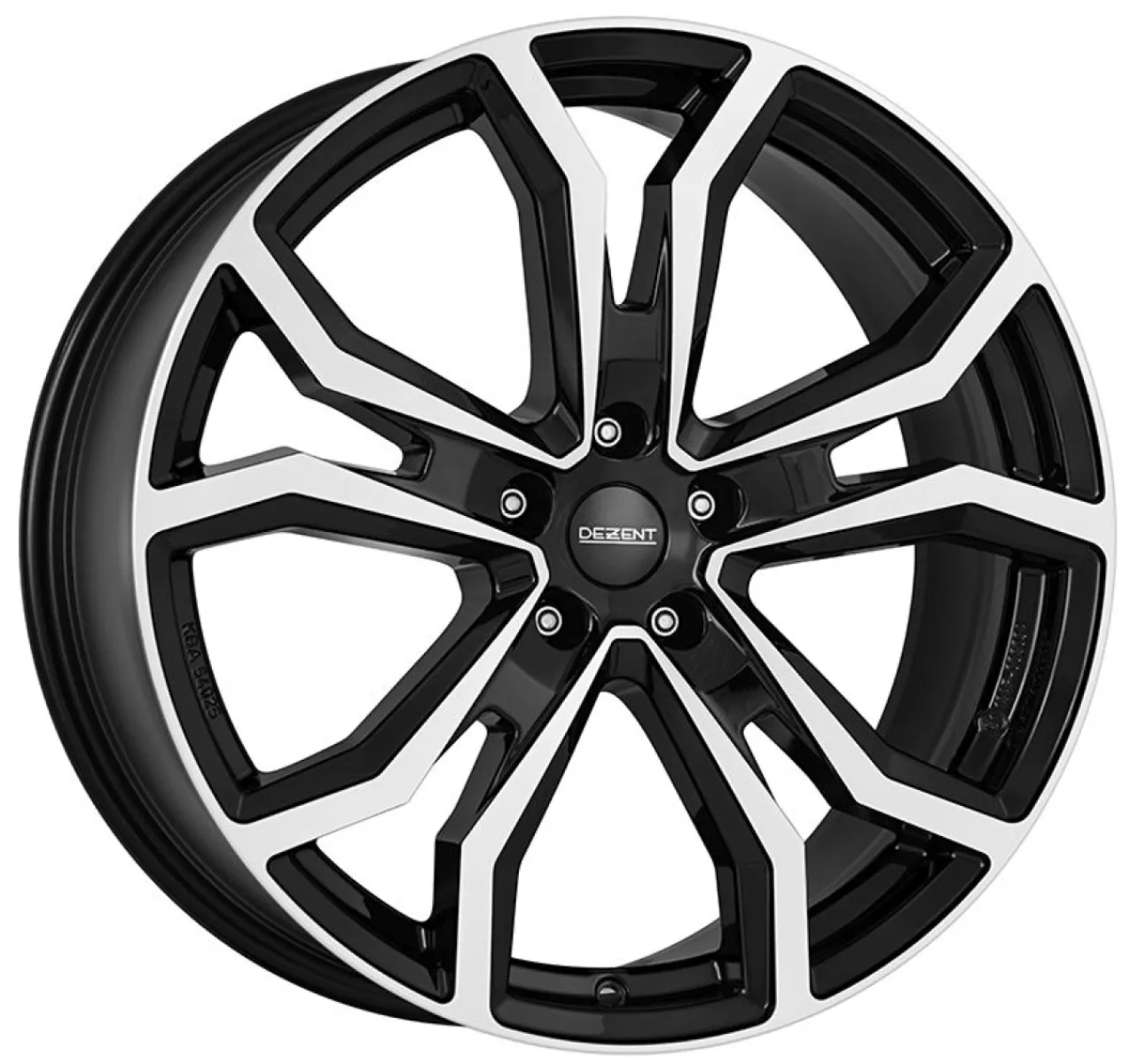 DEZENT TV dark 7x17 5x114,3 ET45 černý lak/leštěná čelní plocha