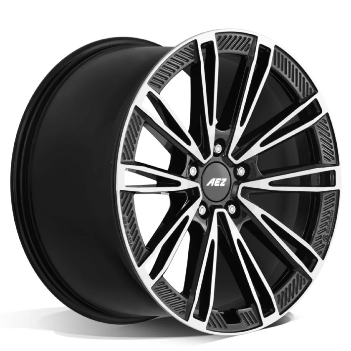 AEZ Alaska dark 9,5x21 5x130 ET60 černý lak/leštěná čelní plocha