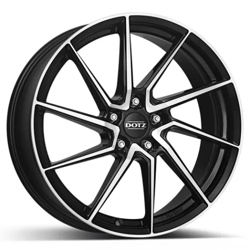 DOTZ Spa dark 8x18 5x114,3 ET48 CB71,6 černý lak/leštěná čelní plocha