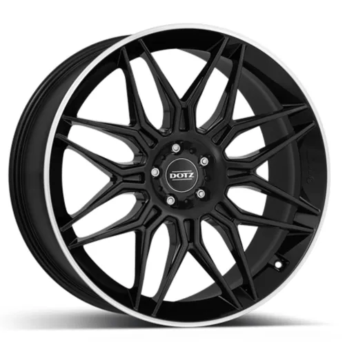 DOTZ LongBeach dark 10x20 5x112 ET19 černý lak/leštěný límec