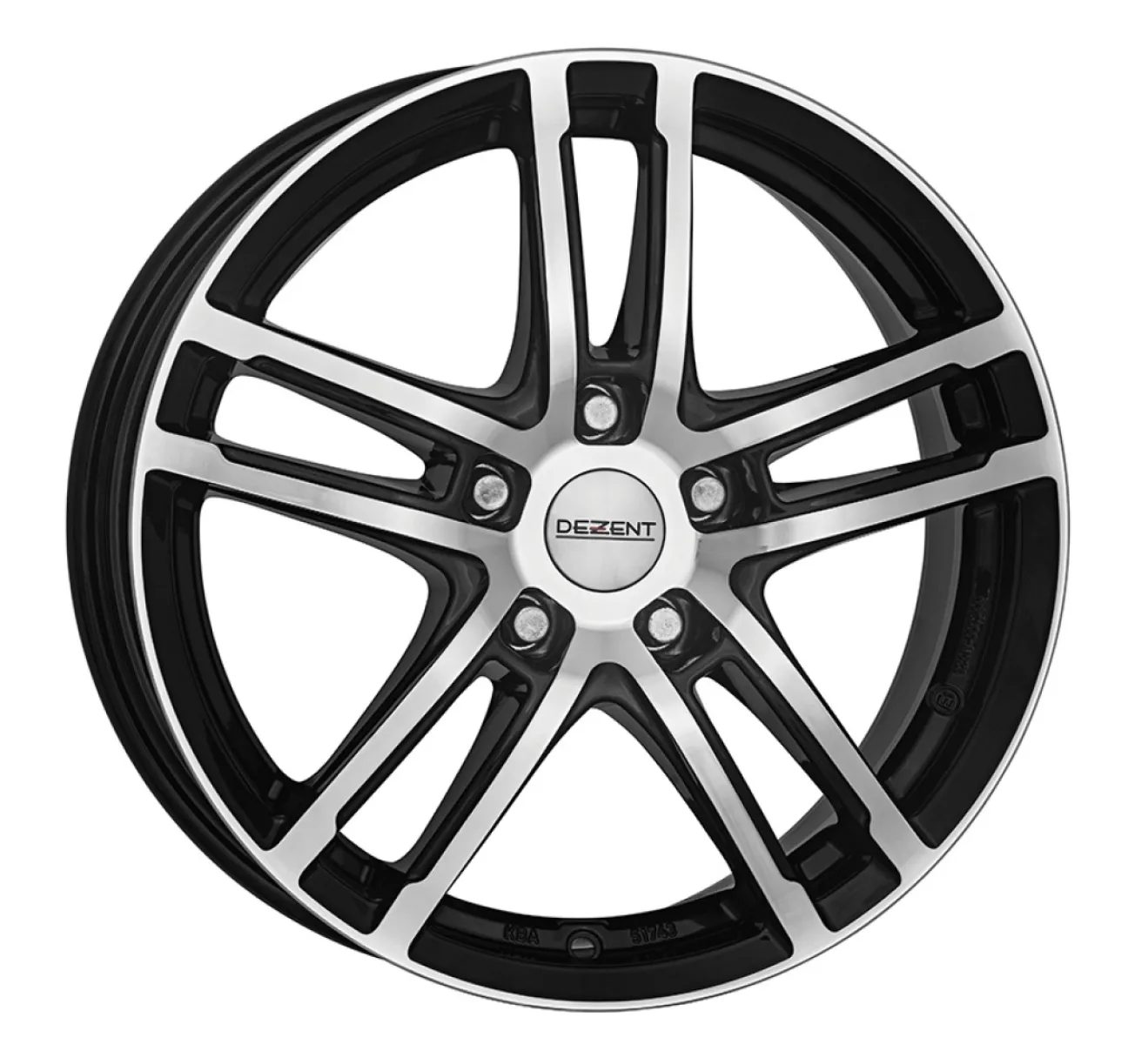 DEZENT TZ dark 7,5x18 5x114,3 ET38 CB71,6 Black/polished