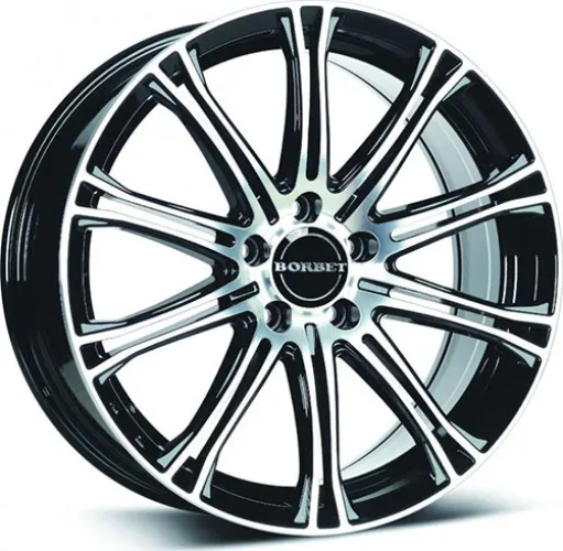 BORBET CW1 7x17 4x108 ET38 Black Polished