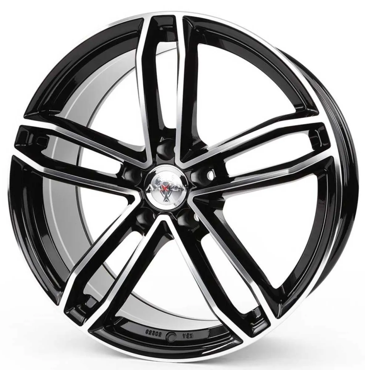 AXXION AX8 RAGE 9x20 5x112 ET20 CB66,6 Schwarz Hochglanzpoliert (SP plus)