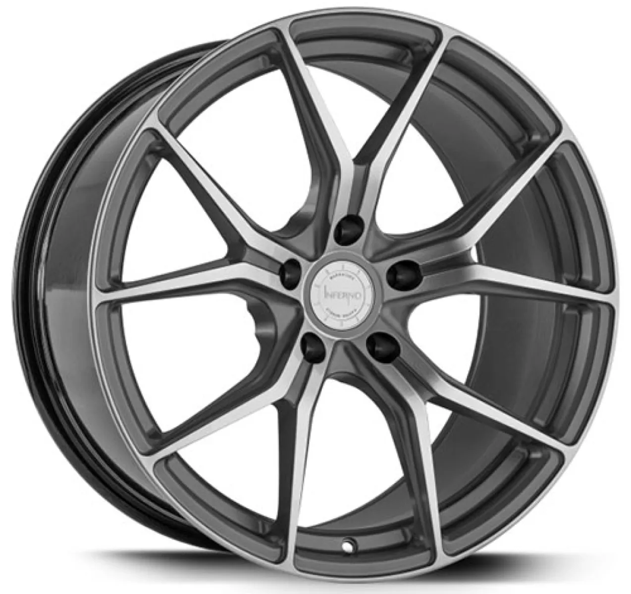 BARRACUDA INFERNO 9,5x19 5x120 ET40 CB72,6 Highgloss Gunmetal Polished
