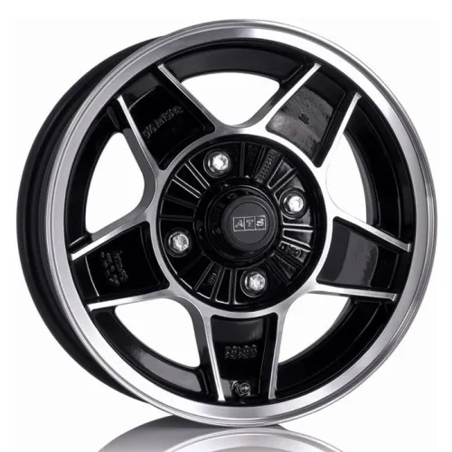 ATS CLASSIC 7x13 4x100 ET20 Diamant-Schwarz Frontpoliert