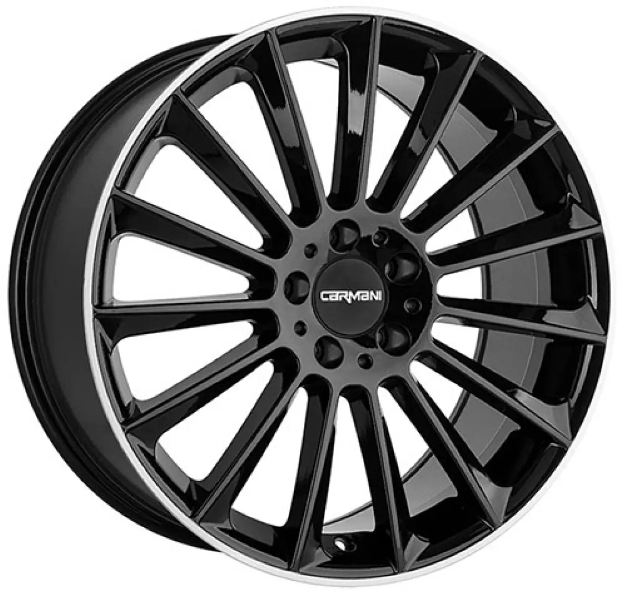 CARMANI 17 Fritz 0x19 5x112 ET45 CB66,6 black lip polish