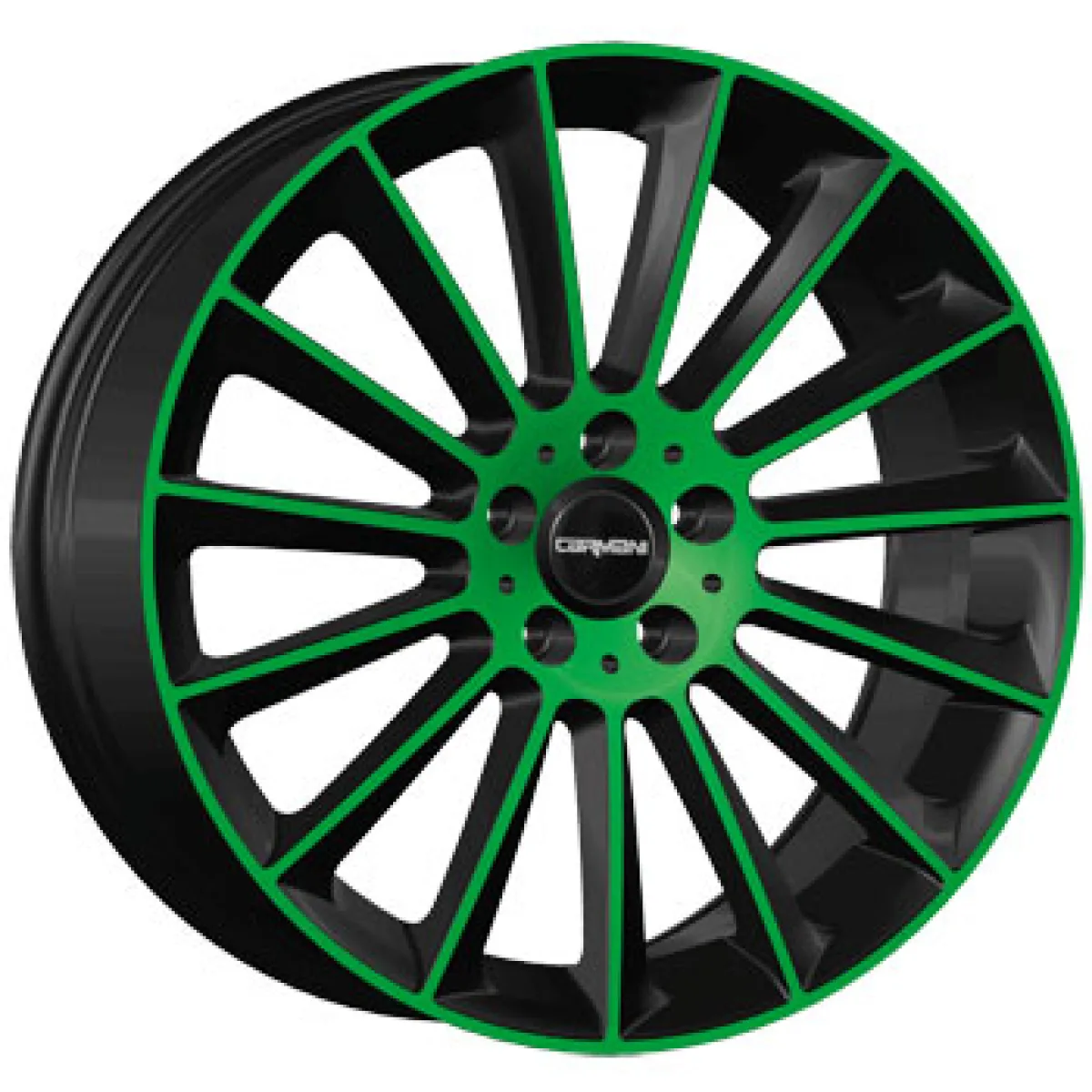 CARMANI 17 Fritz 8,5x20 5x112 ET48 CB66,6 neon green polish