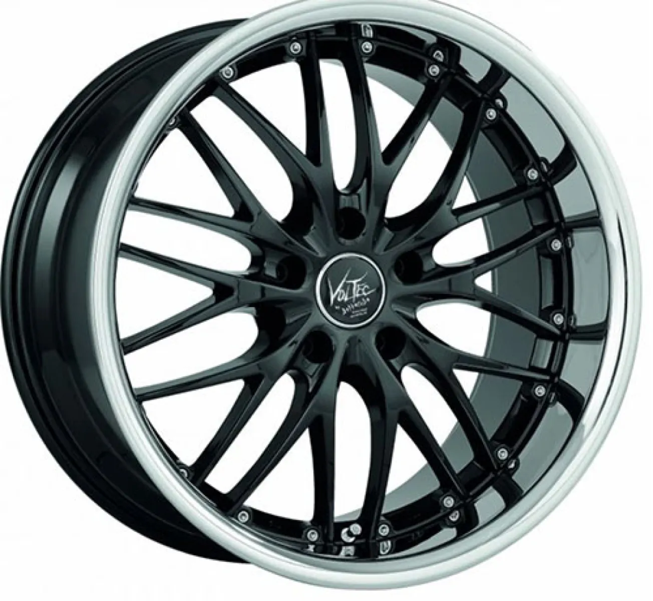 BARRACUDA VOLTEC T6 7x17 4x100 ET38 CB73,1 Highgloss Black Inox Lip