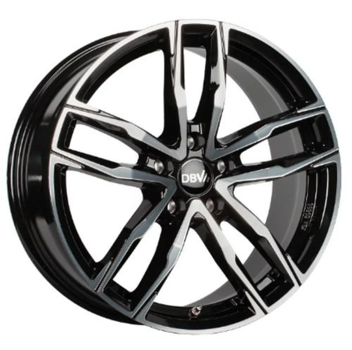 DBV ANDORRA 6,5x16 5x100 ET40 CB63,3 Schwarz Front Poliert