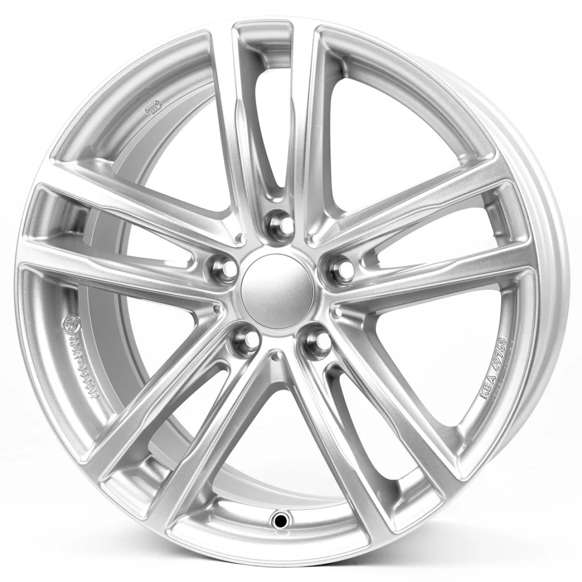 RIAL X10 8,5x18 5x120 ET46 CB74,1 Polar-Silber