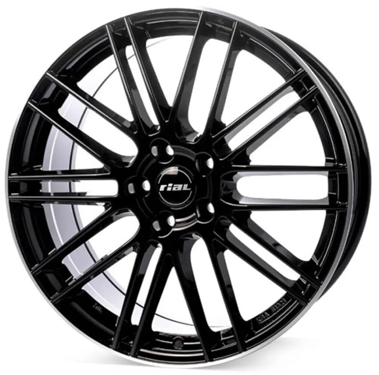 RIAL KIBO 8,5x20 5x108 ET45 CB63,4 Diamant-Schwarz Hornpoliert