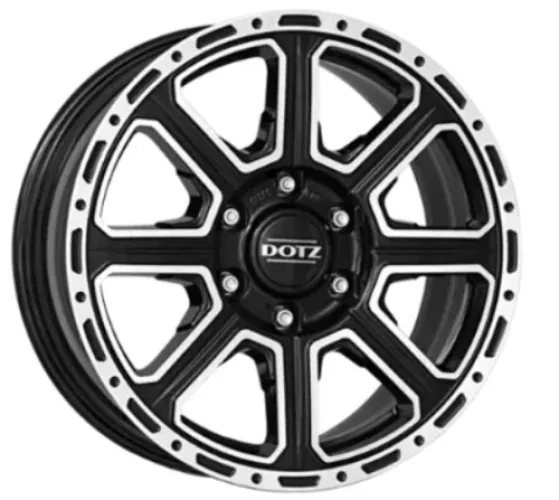 DOTZ Kalahari dark 8x17 6x139,7 ET30 Black/polished