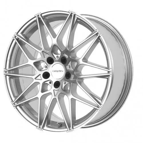 CARMANI 18 Knut 8x18 5x112 ET25 CB66,7 white silver FIX