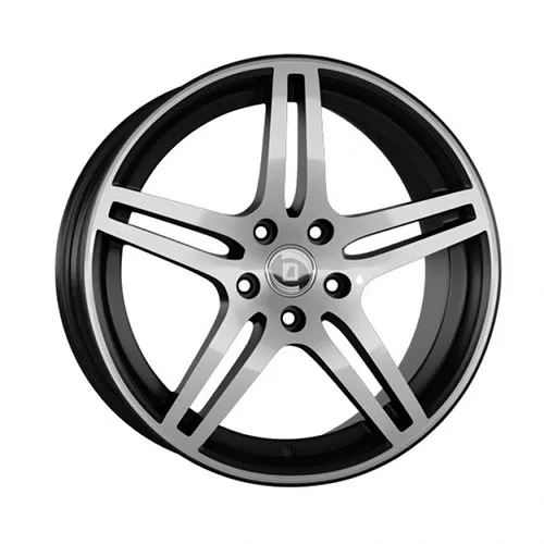 DIEWE WHEELS CHINQUE 8x17 5x112 ET39 NERO MACHINED - Schwarz Matt Frontpoliert