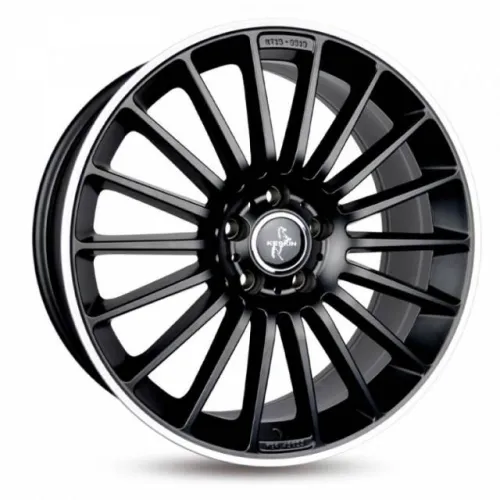 KESKIN KT15 8x18 5x112 ET30 MBLP MATT BLACK LIP POLISH