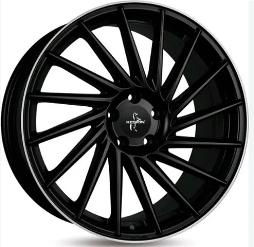 KESKIN KT17 8x18 5x112 ET45 BLP BLACK LIP POLISH