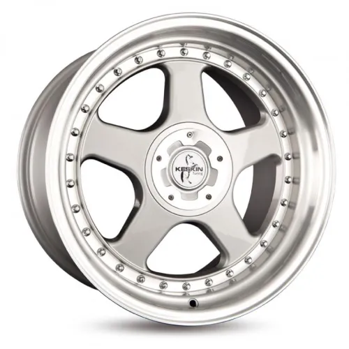 KESKIN KT1 8,5x18 5x112 ET15 SLP SILVER LIP POLISH