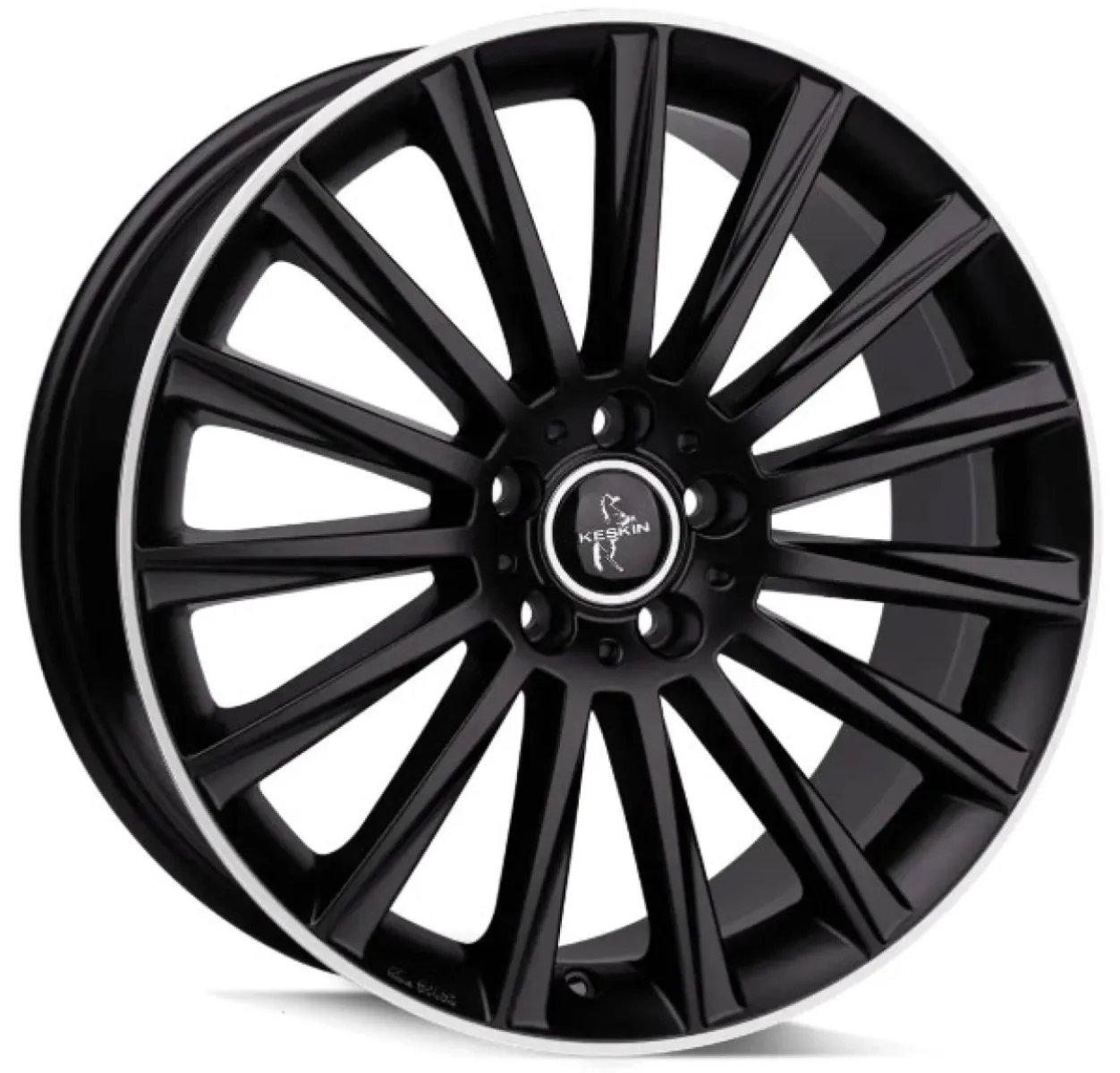 KESKIN KT18 8x18 5x112 ET30 CB72,6 MBLP MATT BLACK LIP POLISH