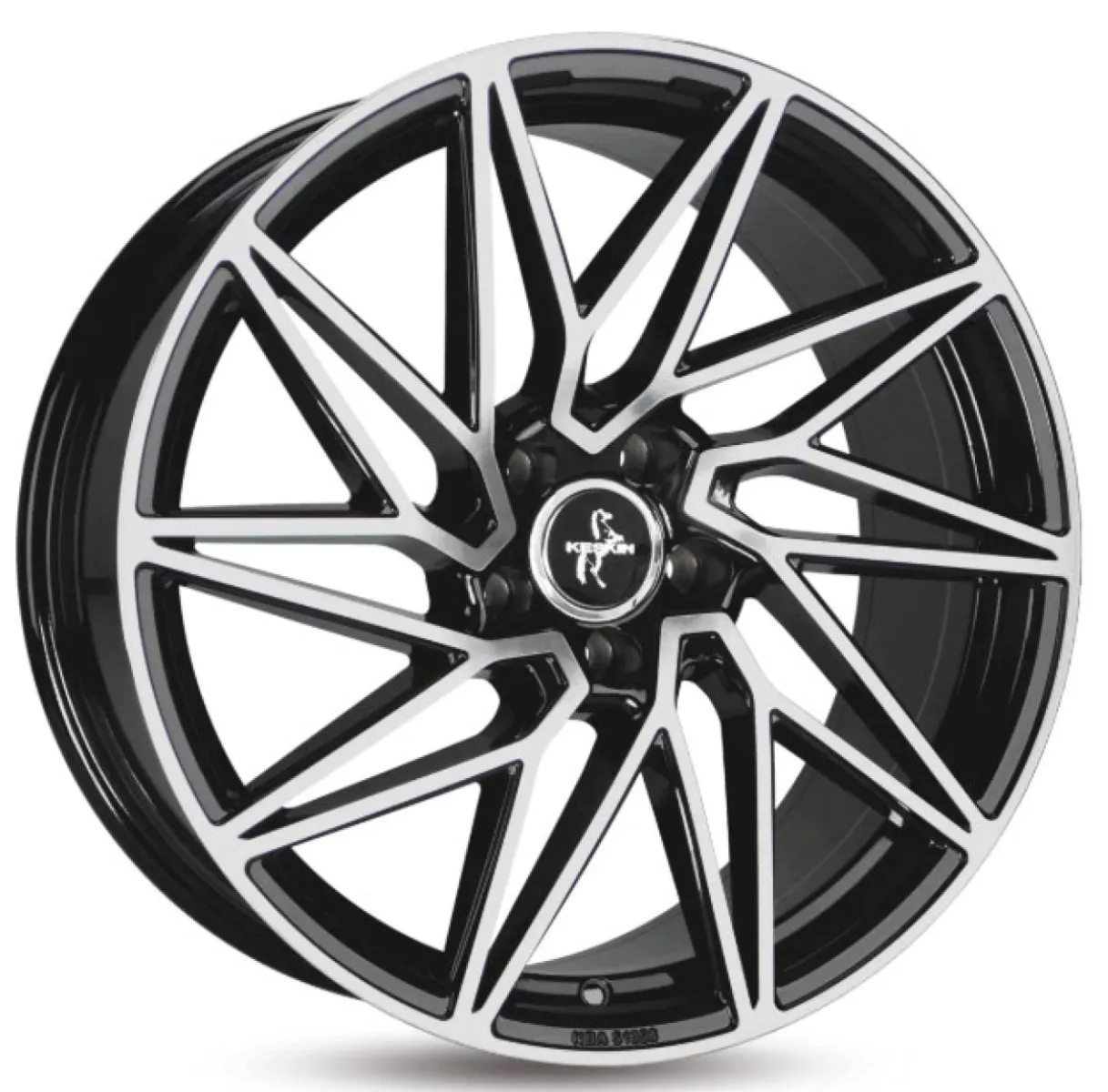 KESKIN KT20 8x18 5x112 ET45 CB72,6 BFP BLACK FRONT POLISH