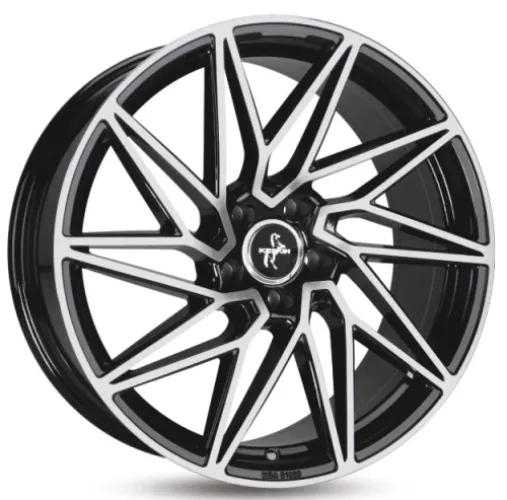 KESKIN KT20 8x18 5x112 ET45 CB72,6 BFP BLACK FRONT POLISH