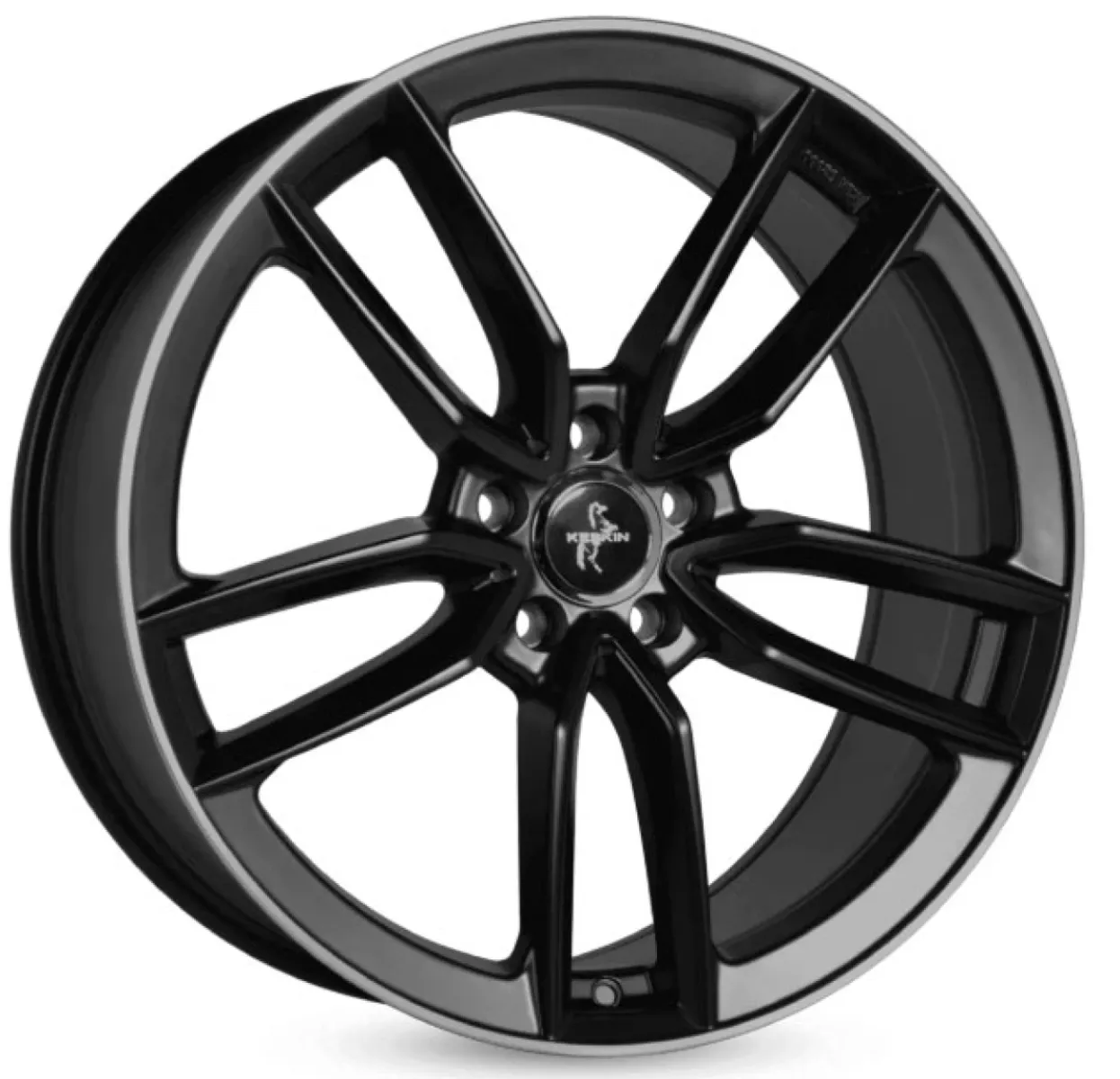 KESKIN KT21 7,5x17 5x112 ET45 CB66,6 MBLP MATT BLACK LIP POLISH