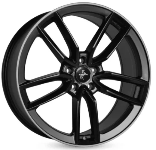 KESKIN KT21 8x18 5x112 ET45 MBLP MATT BLACK LIP POLISH