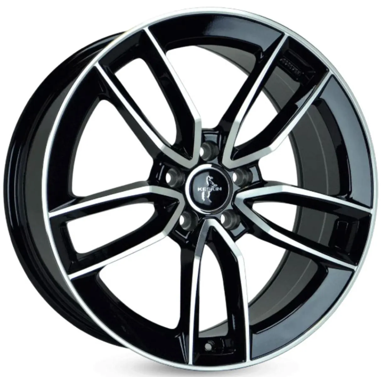 KESKIN KT21 7,5x17 5x108 ET45 CB72,6 BFP BLACK FRONT POLISH