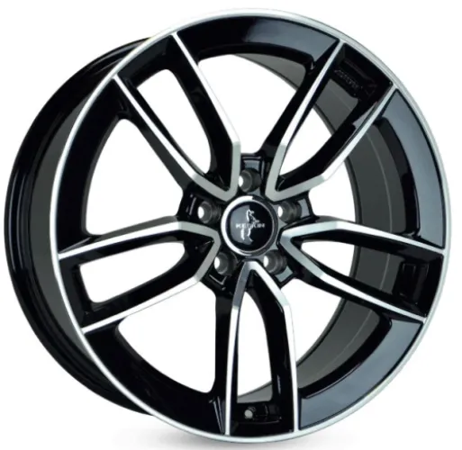 KESKIN KT21 8,5x20 5x112 ET42 BFP BLACK FRONT POLISH