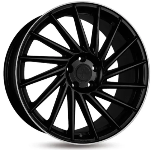 KESKIN KT17 8x18 5x112 ET45 CB72,6 MBLP MATT BLACK LIP POLISH
