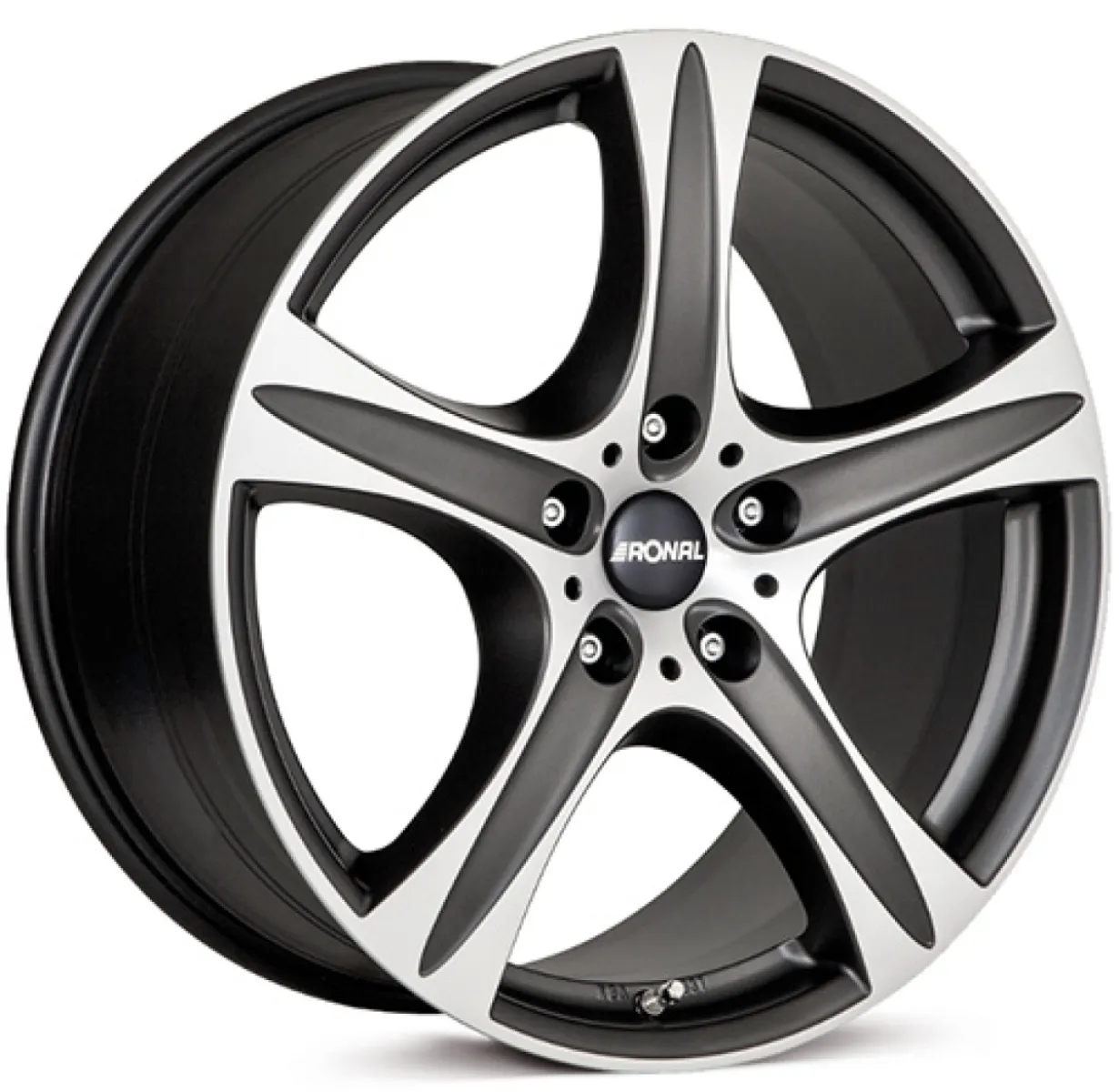 RONAL R55 SUV 9x19 5x112 ET30 CB76 MATTSCHWARZ-FRONTKOPIERT