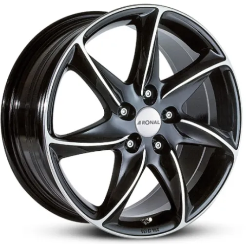 RONAL R51 7x16 5x108 ET45 CB76 JETBLACK-FRONTKOPIERT