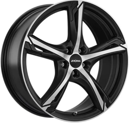 RONAL R62 8x19 5x114,3 ET50 JETBLACK-MATT-FRONTKOPIERT