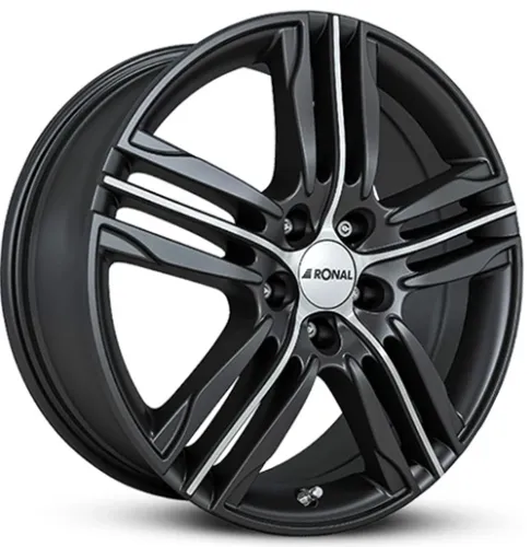 RONAL R57 7,5x18 5x114,3 ET45 MATTSCHWARZ-FRONTKOPIERT