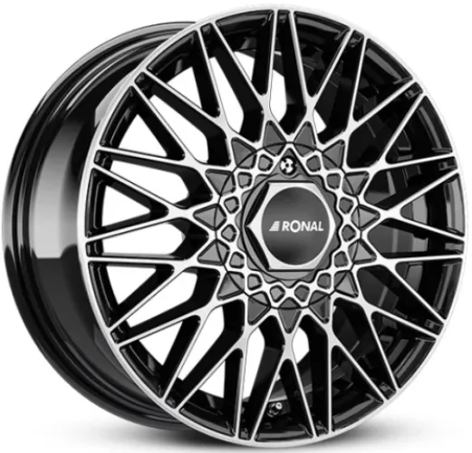 RONAL LSX 7x16 5x108 ET45 JETBLACK-FRONTKOPIERT