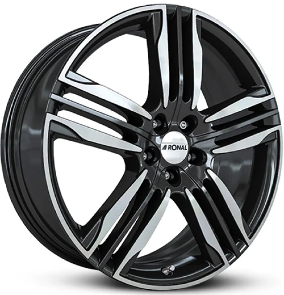 RONAL R58 8x20 5x114,3 ET50 CB82 SCHWARZ-FRONTKOPIERT