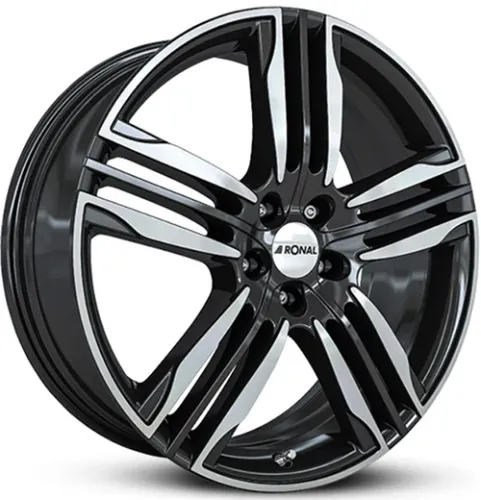 RONAL R58 8x20 5x114,3 ET50 CB82 SCHWARZ-FRONTKOPIERT