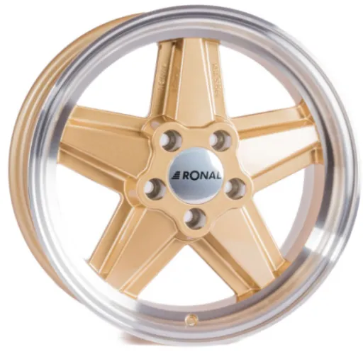 RONAL R9 7x16 5x112 ET23 CB66,5 RACING GOLD-HORNKOPIERT