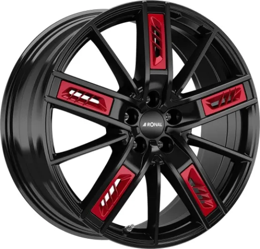RONAL R67 Red Left 8x18 5x112 ET50 JETBLACK