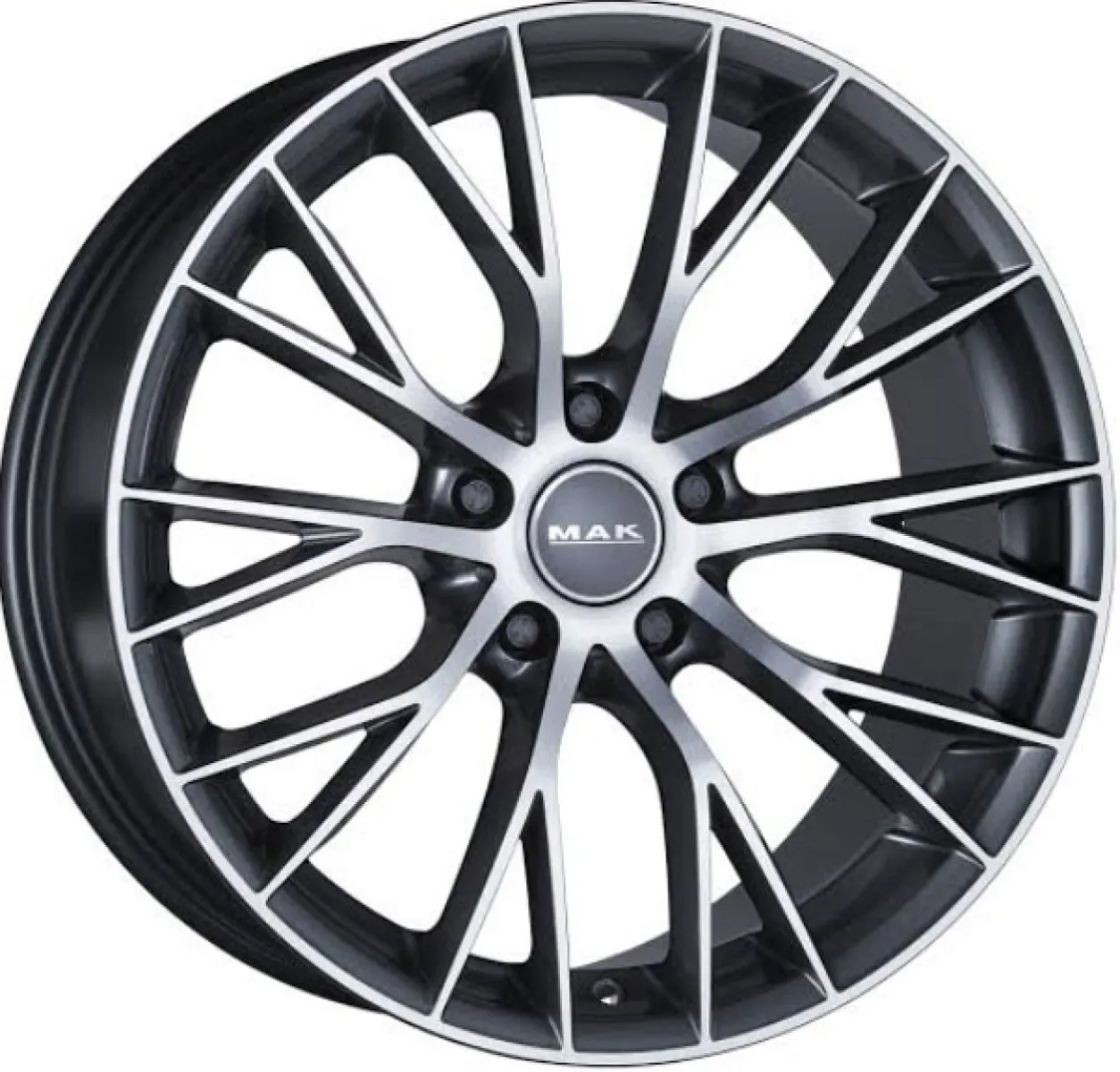 MAK MĂśNCHEN 8x18 5x120 ET34 CB72,6 Gun Metallic Mirror Face