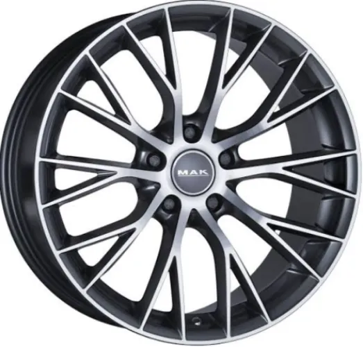 MAK MĂśNCHEN 8x18 5x120 ET34 CB72,6 Gun Metallic Mirror Face