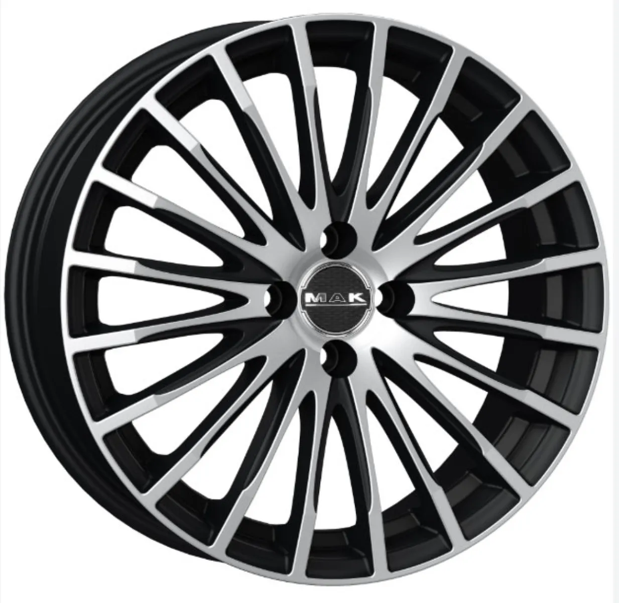 MAK FATALE 7x17 4x100 ET38 CB72 ICE BLACK