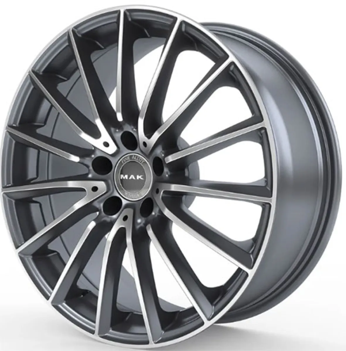 MAK KOMET 8x18 5x112 ET8 CB66,6 GUN MET-MIRROR FACE